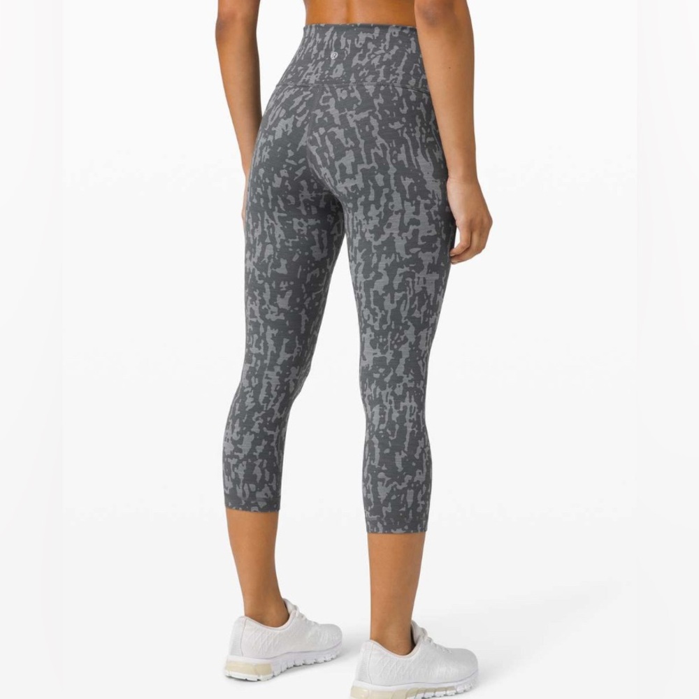 lululemon athletica Gray Patterned Leggings